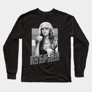 Stevie Nicks rock on gold dust woman Long Sleeve T-Shirt